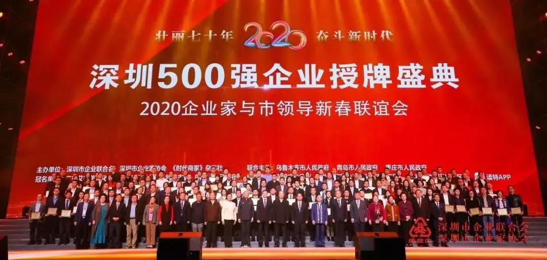 鼎点娱乐获“2019深圳500强”企业 鼎点娱乐获“2019深圳500强”企业